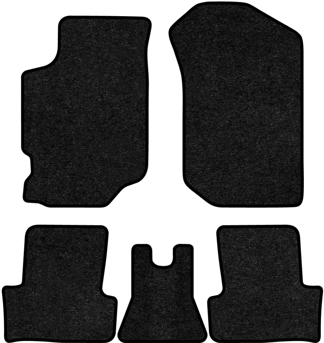 Коврики ворсовые в салон авто EVAtech Standard для Ford Escort (VII) 1995-2000 6 поколение Combi EU черный кант FD22635CB5VEB