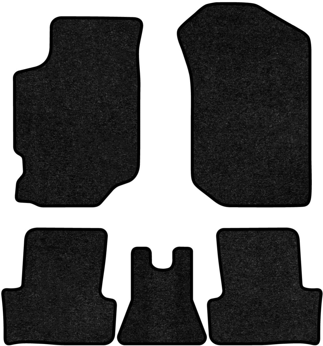 Коврики ворсовые в салон авто EVAtech Standard для Ford Escort (IV) 5-doors 1986-1990 4 поколение Htb EU черный кант FD23113CB5VEB