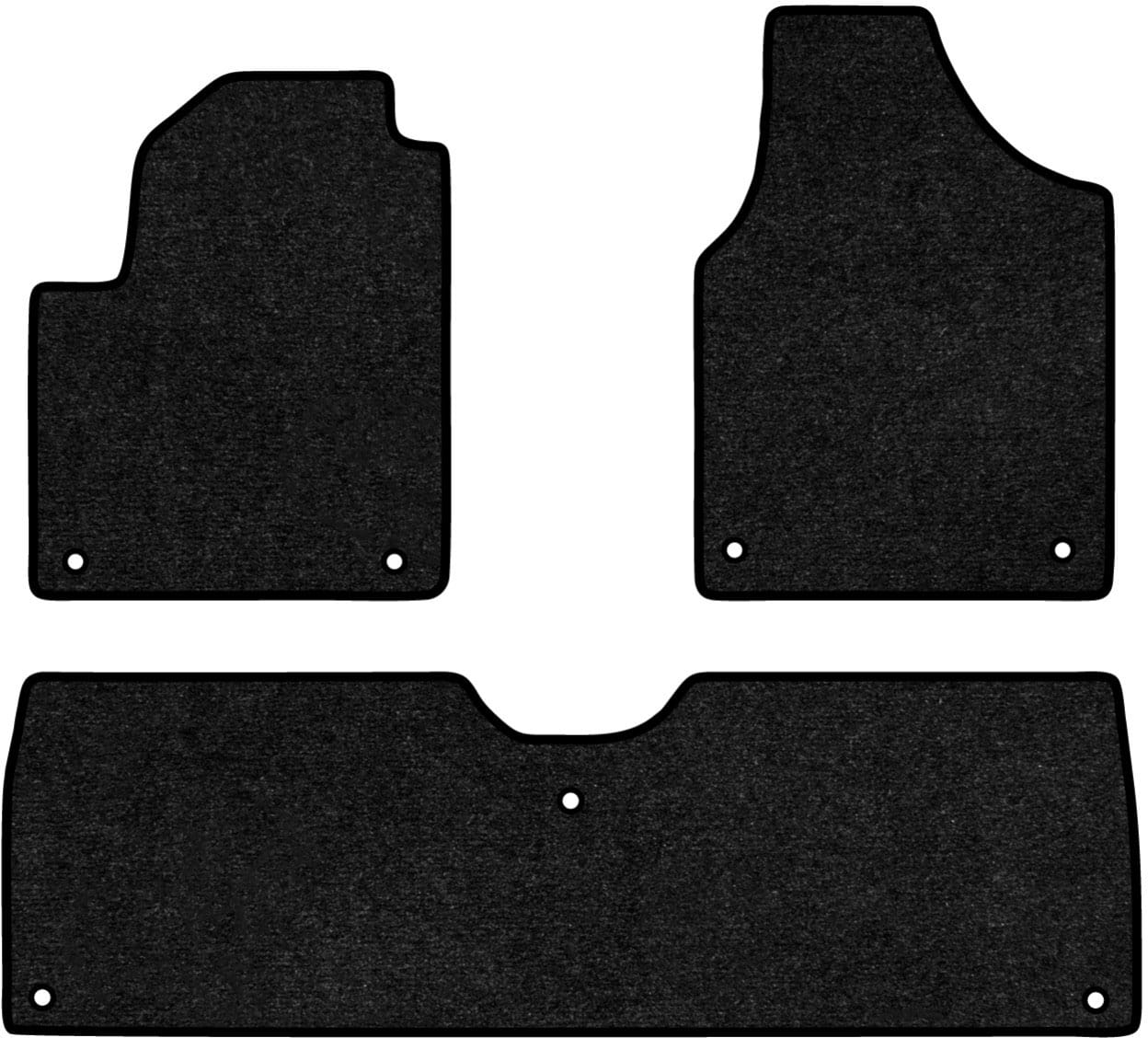 Коврики ворсовые в салон авто EVAtech Standard для Ford Galaxy (WGR) (7 clips) 1995-2006 1 поколение Minivan EU черный кант FD24247ZG3FC7VEB