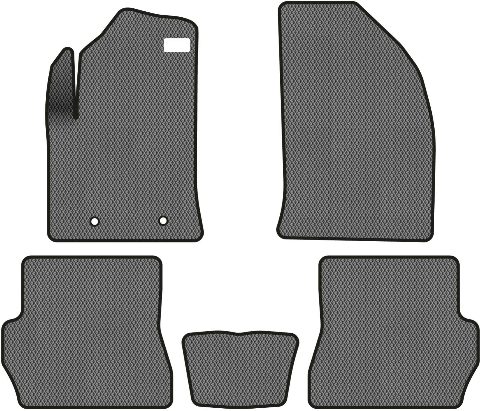 EVA коврики в салон авто EVAtech для Fusion Ford 2002-2012 1 поколение Htb EU FD32012CV5TL2RGB