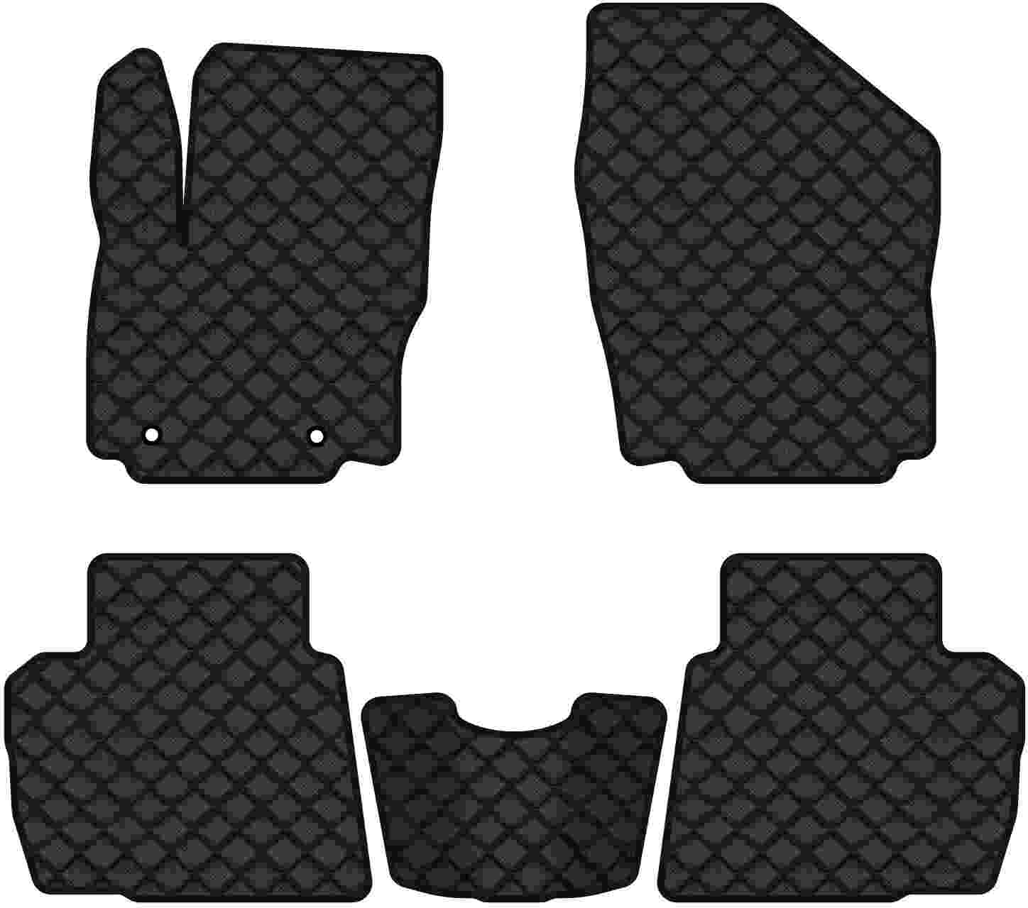 Коврики из экокожи в салон авто EVAtech ECO для Mondeo (BA7) Ford 2007-2014 4 поколение Combi EU FD32512CV5TL2BBB
