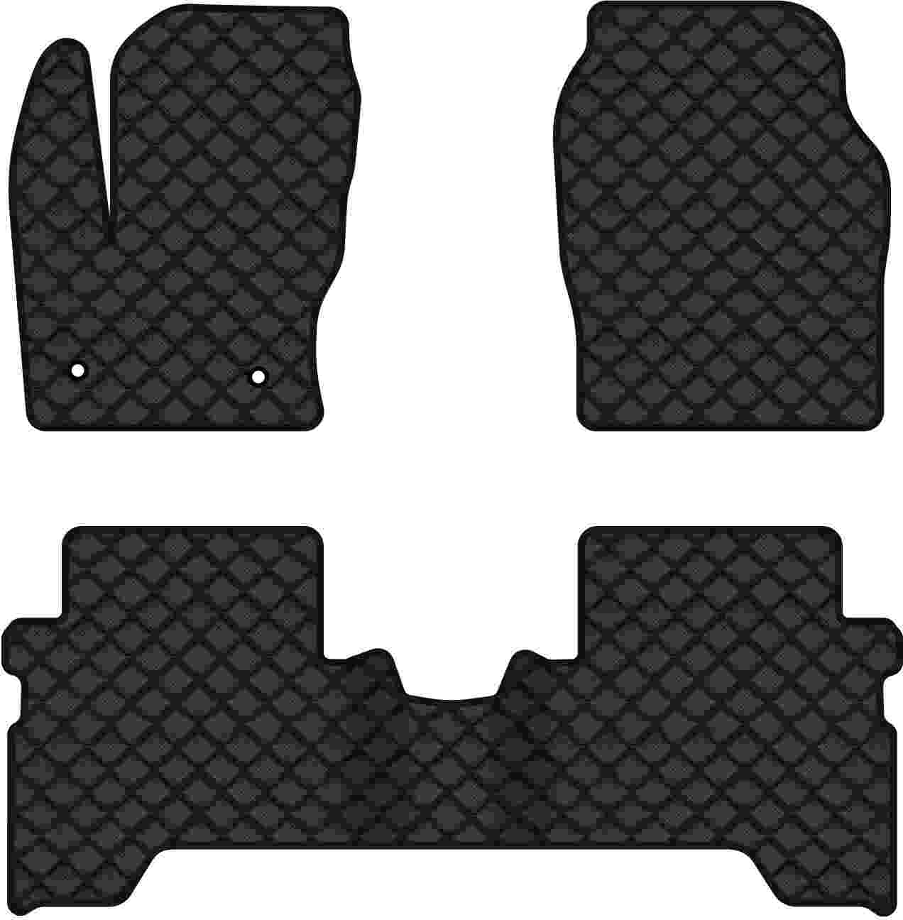 Коврики из экокожи в салон авто EVAtech ECO для Kuga Ford 2013-2016 2 поколение SUV EU FD33027ZV3FC2BBB