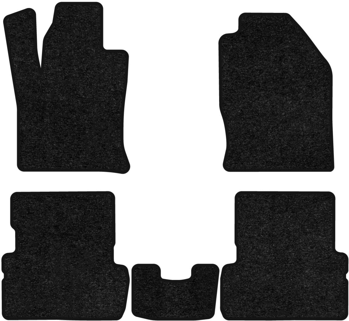 Коврики ворсовые в салон авто EVAtech Standard для Ford Focus (C170) 1998-2001 1 поколение Sedan EU черный кант FD33515CV5VEB