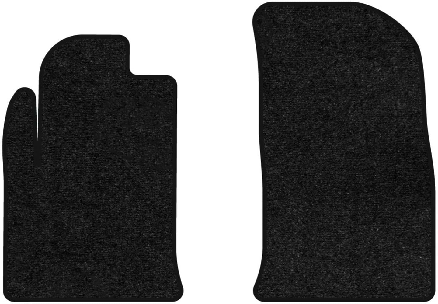 Килимки ворсові в салон авто EVAtech Standard для Ford Fiesta (Mark 6) 3-doors 2002-2009 5 покоління Htb EU чорний кант FD33561A2VEB