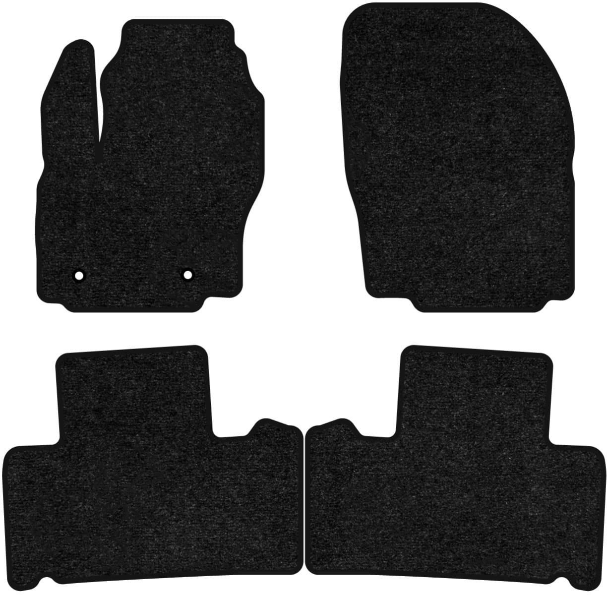 Коврики ворсовые в салон авто EVAtech Standard для Ford Galaxy (WA6) AT 2006-2015 2 поколение Minivan EU черный кант FD34131PVC4TL2VEB