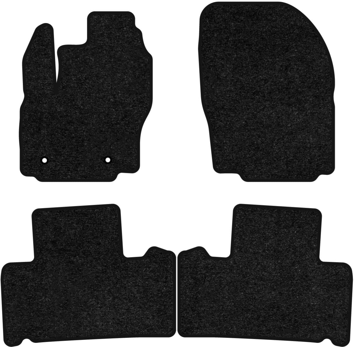 Килимки ворсові в салон авто EVAtech Standard для Ford Galaxy (WA6) MT 2006-2015 2 покоління Minivan EU чорний кант FD34132PVC4TL2VEB