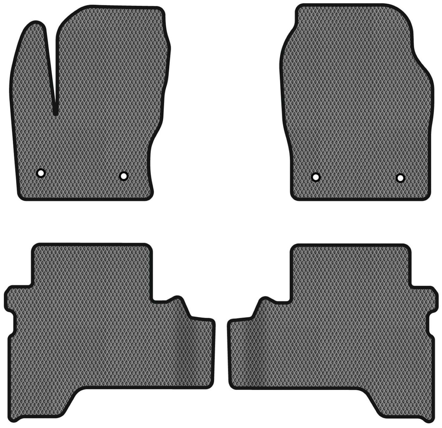 EVA коврики в салон авто EVAtech для Kuga Restyling Ford 2016-2019 2 поколение SUV EU FD3563PVC4FC4RGB