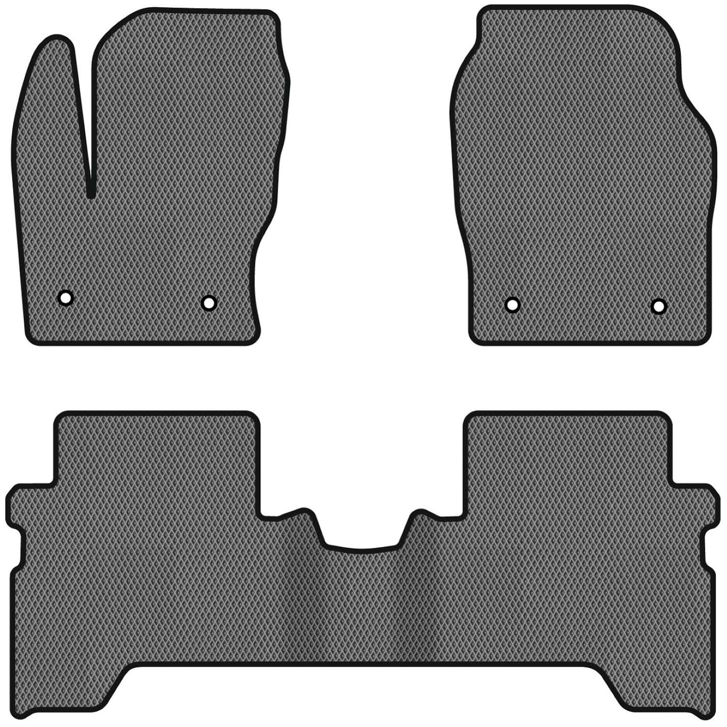 EVA коврики в салон авто EVAtech для Kuga Restyling Ford 2016-2019 2 поколение SUV EU FD3563ZV3FC4RGB