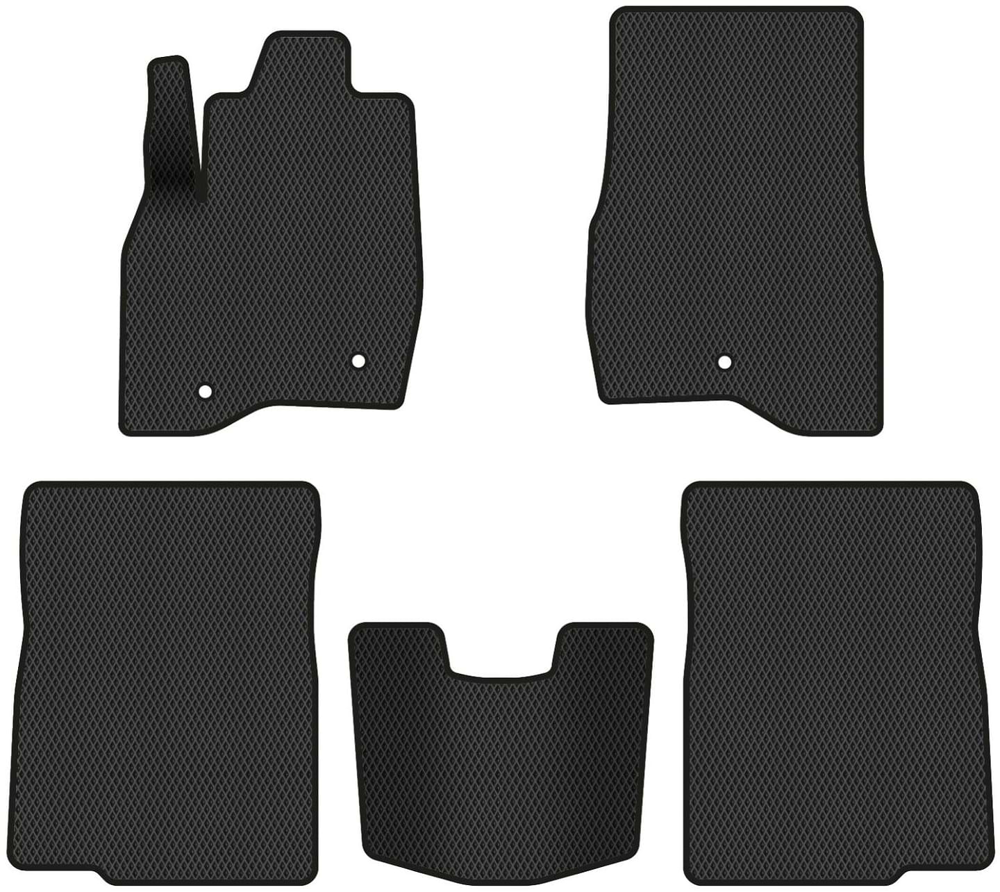 EVA коврики в салон авто EVAtech для Explorer Restyling 7 seats (2+3+2) Ford 2016-2019 5 поколение SUV USA FD357C5AV3RBB