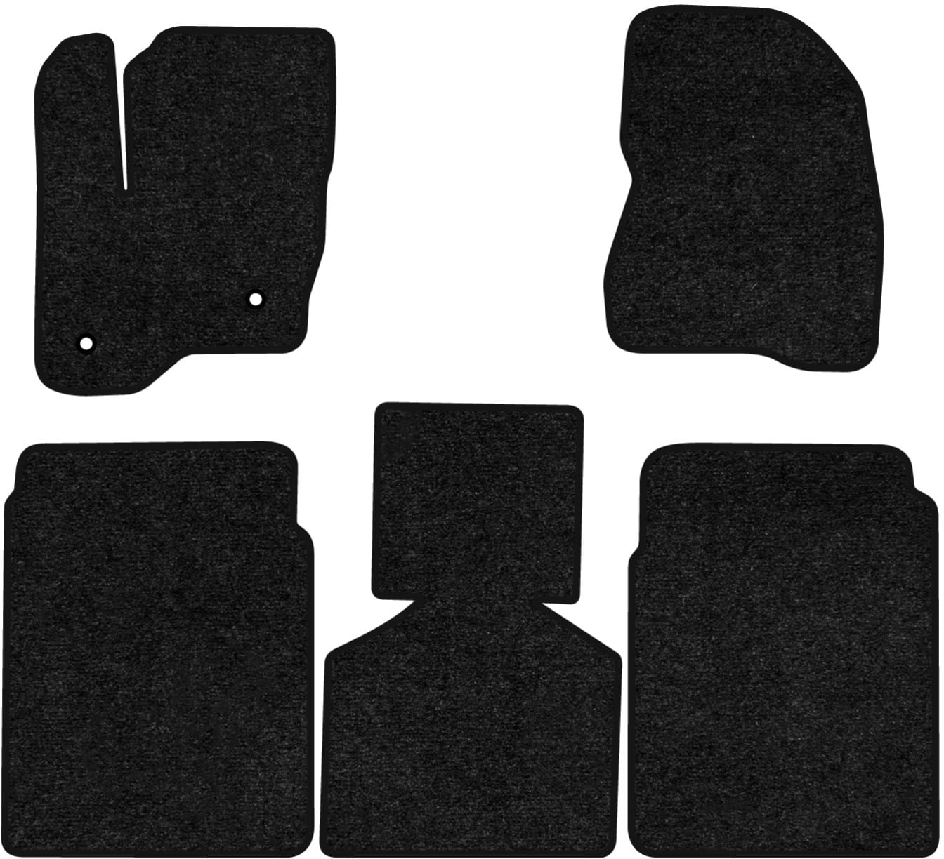 Коврики ворсовые в салон авто EVAtech Standard для Ford Flex 6 seats 2009-2019 1 поколение SUV USA черный кант FD42701C5FC2VEB