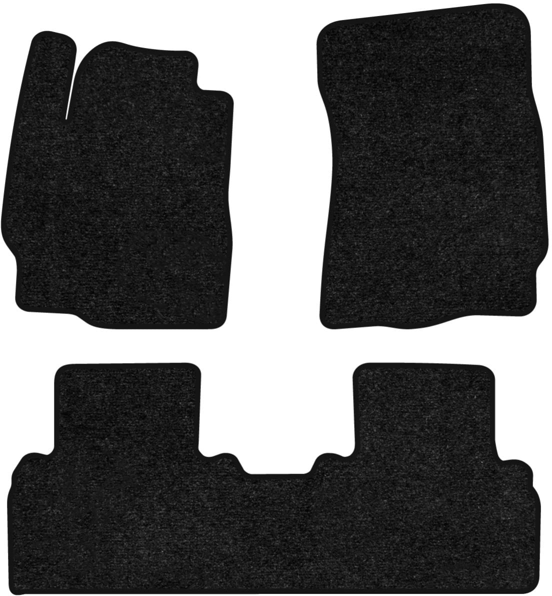 Коврики ворсовые в салон авто EVAtech Standard для Ford Escape 2008-2012 2 поколение SUV USA черный кант FD43024Z3VEB