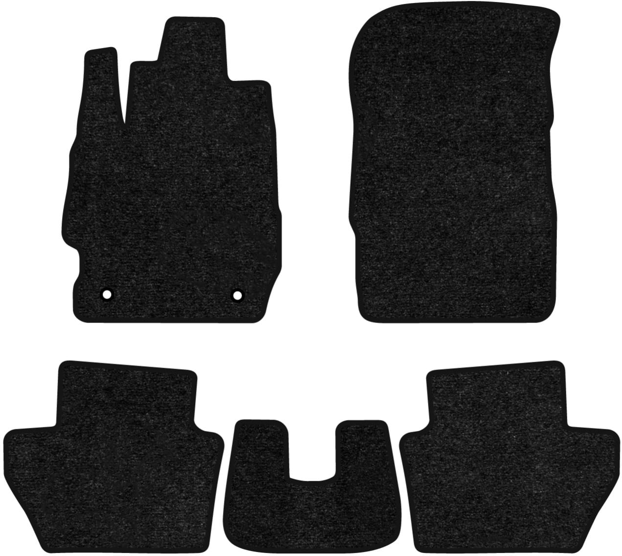 Коврики ворсовые в салон авто EVAtech Standard для Ford Ka (B562) (open threshold) 2014 3 поколение Sedan EU черный кант FD43224C5FC2VEB