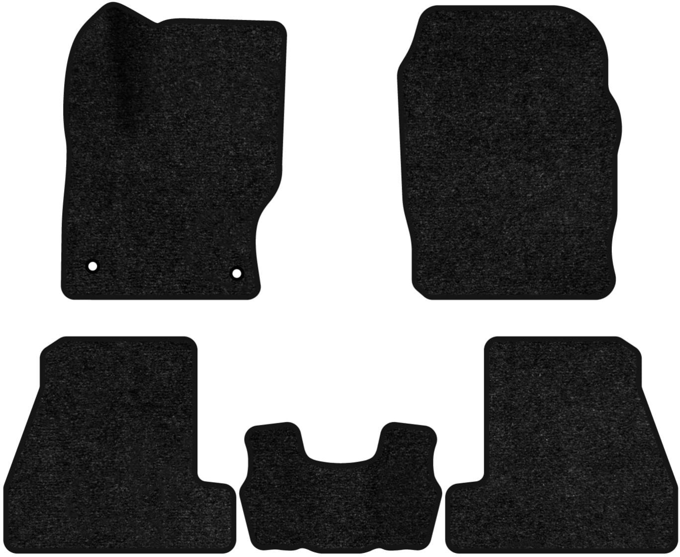 Коврики ворсовые в салон авто EVAtech Standard для Ford Focus Electric (C346) 2011-2018 3 поколение Htb USA черный кант FD44061CD5FC2VEB