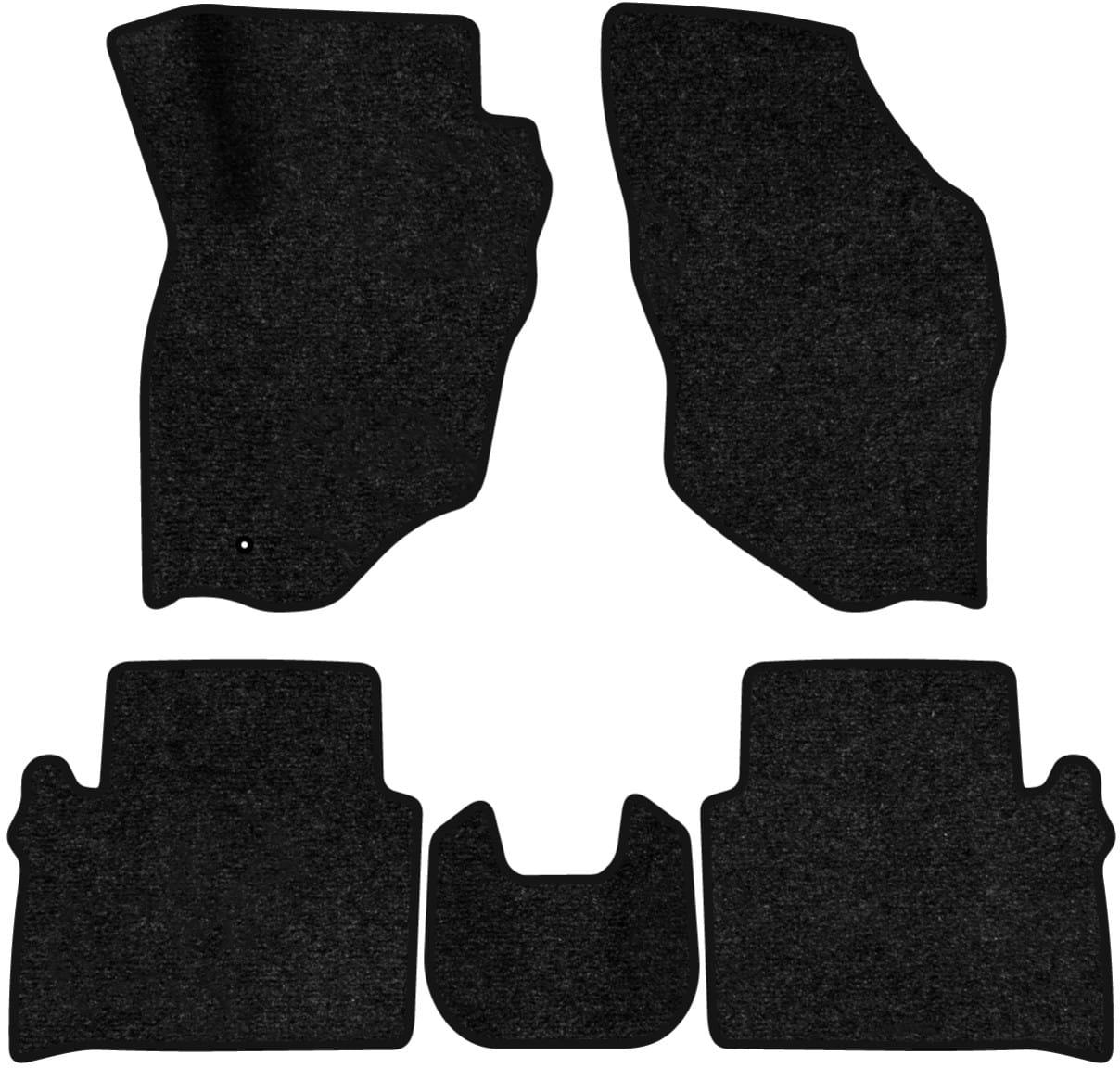 Коврики ворсовые в салон авто EVAtech Standard для Ford Taurus 1996-1999 3 поколение Sedan USA черный кант FD44122CE5LA1VEB