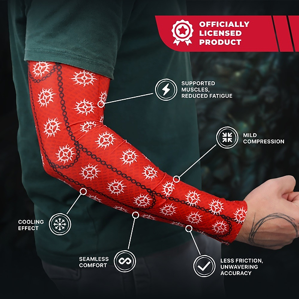 Фото - Геймерський рукав Diablo IV Cathedral of Light безшовний S Червоний (FD4SLEEVLIGHT000S)