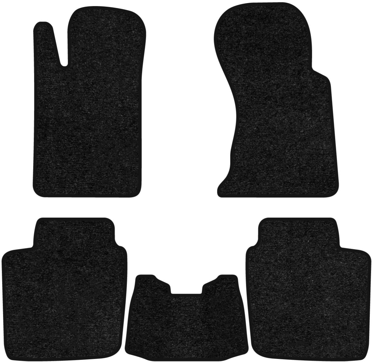 Коврики ворсовые в салон авто EVAtech Standard для Ford Scorpio (Mk1) 1985-1994 1 поколение Sedan EU черный кант FD51787C5VEB