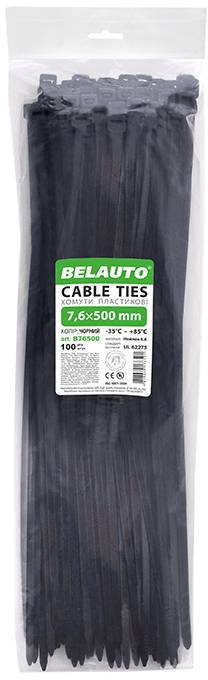 Набор хомутов BelAuto 7.6x500 (B76500)