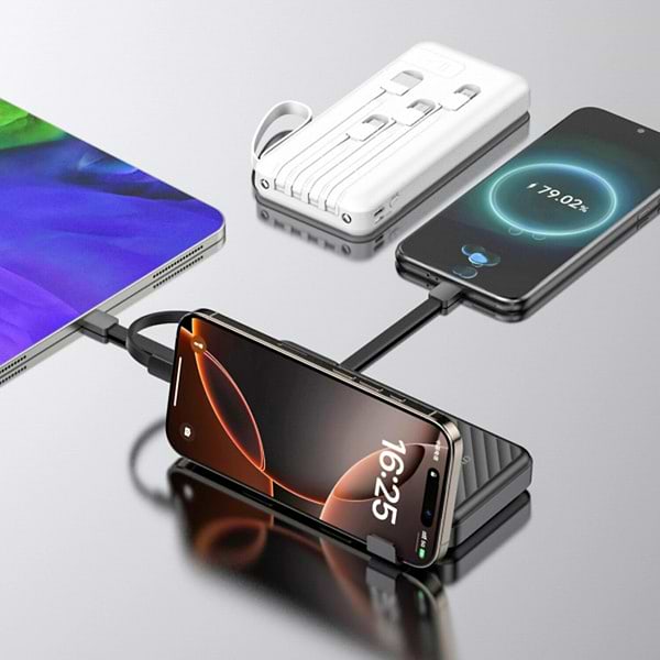 Фото - Батарея мобільна Dudao 10000mAh K11 10W White (6977196681860)