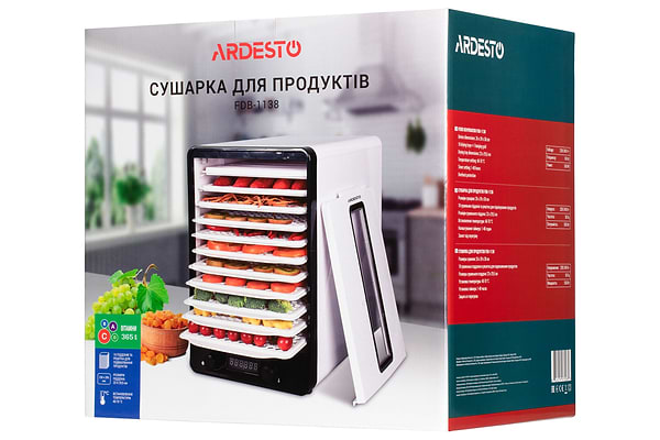 Фото - Сушилка для фруктов и овощей Ardesto FDB-1138