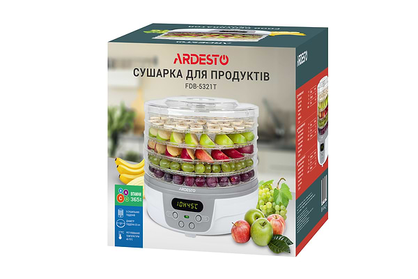 Фото - Сушарка для фруктів та овочів Ardesto FDB-5321T
