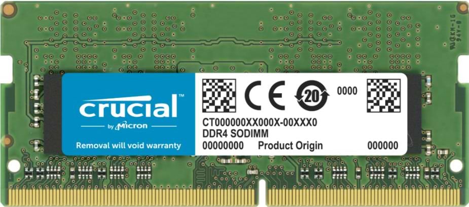 Память DDR Crucial Micron DDR4 32GB 3200 MHz Sodimm Single (CT32G4SFD832A)