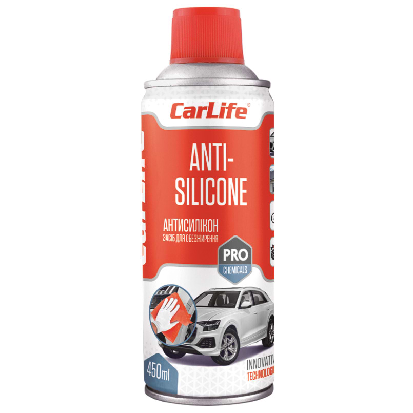 Фото - Очиститель для авто CarLife ANTI-SILICONE 450 мл (CF458) Фото - Очиститель для авто CarLife ANTI-SILICONE 450 мл (CF458)