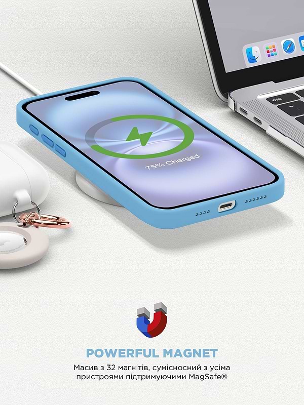 Фото - Чехол для смартфона Armorstandart ICON2 MagSafe for Apple iPhone 16 Capri Blue (ARM80183)