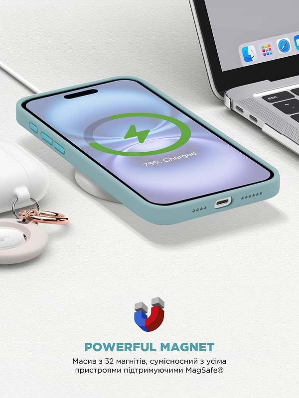 Фото - Чохол для смартфону Armorstandart ICON2 MagSafe for Apple iPhone 16 Plus Blue Fog (ARM80189)