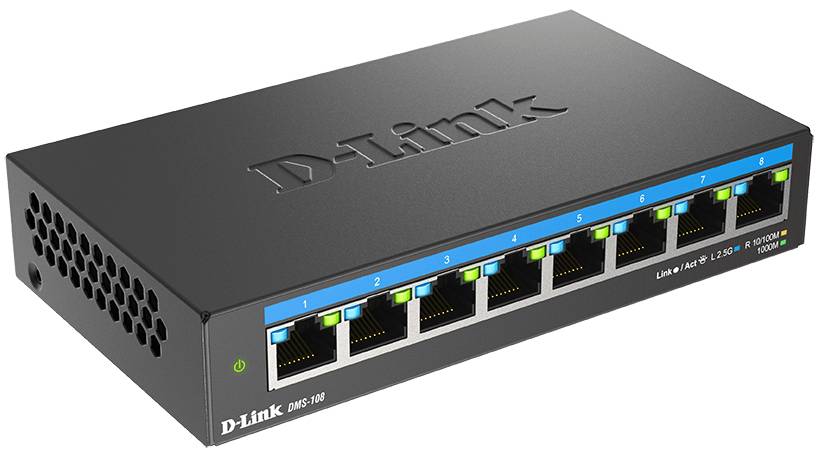 Фото - Коммутатор локальної мережі (Switch) D-Link DMS-108