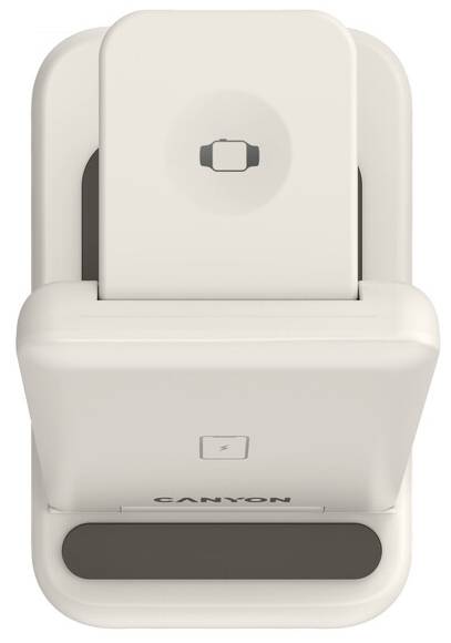Фото - Беспроводное зарядное устройство Canyon WS-304 3 в 1 QI Cosmic Latte (CNS-WCS304CL)