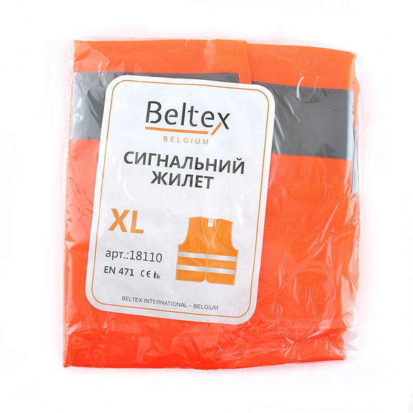 Фото - Світловідбивний жилет Beltex XL оранжевий (BX18110)