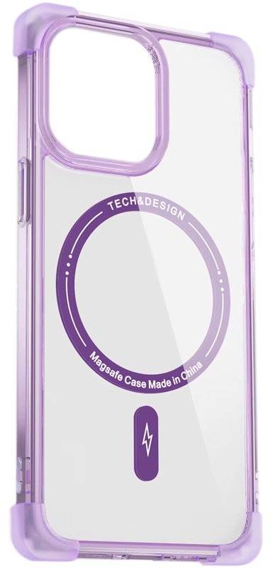 Чехол для смартфона Gelius Proof Special Magsafe for iPhone 16 Transparent Violet (99617) - Фото 1