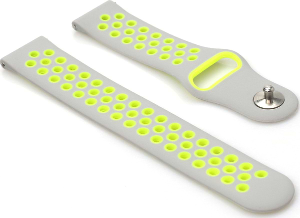 Фото - Ремінець для смарт-годинника BeCover Nike Style for Xiaomi iMi KW66/Mi Watch Color/Haylou LS01/LS02/Haylou Smart Watch Solar LS05 Grey-Green (705807)