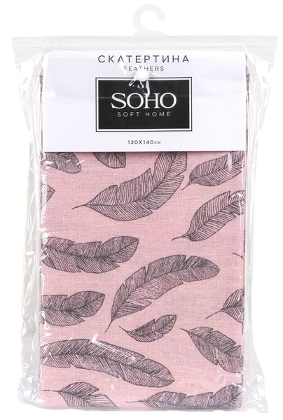 Фото - Скатерть прямоугольная SOHO 120х140 см М2 Feathers