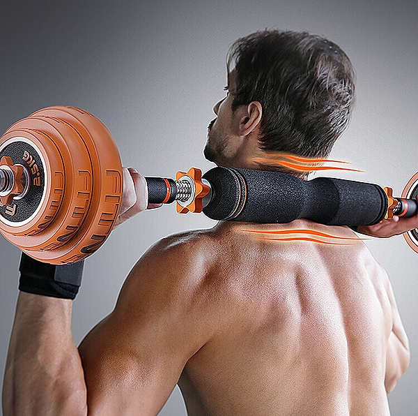 Фото - Набір гантелей і штанг FED 20KG Black FED-8007 (749233)