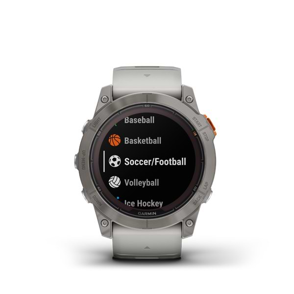 Фото - Уценка - Смарт-часы Garmin Fenix 7X Pro Sapph Sol Ti w/Gray/Orange Band (010-02778-15)