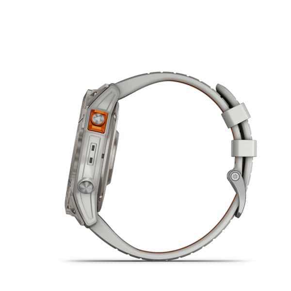 Фото - Уценка - Смарт-часы Garmin Fenix 7X Pro Sapph Sol Ti w/Gray/Orange Band (010-02778-15)