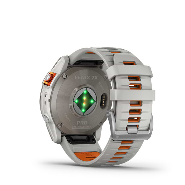 Фото - Уценка - Смарт-часы Garmin Fenix 7X Pro Sapph Sol Ti w/Gray/Orange Band (010-02778-15)