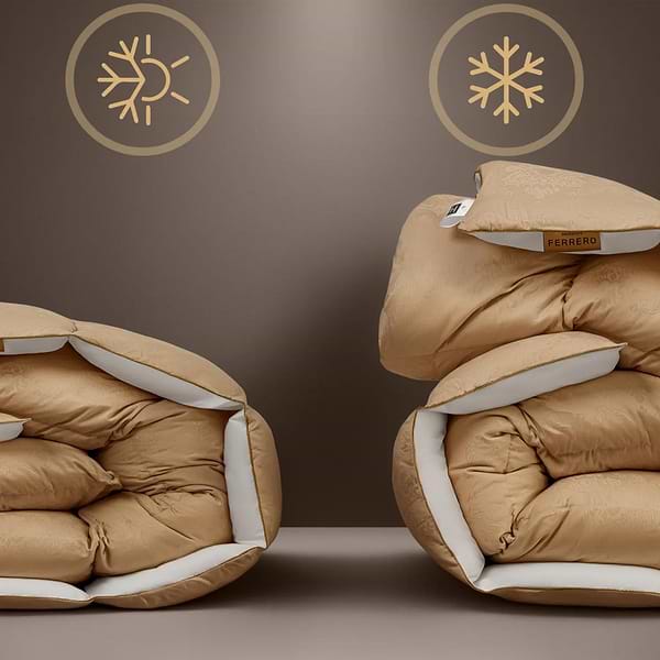 Фото - Ковдра дитяча демісезонна MirSon 110х140 см 100% гусячий пух Ferrero Gold (2200011169156)