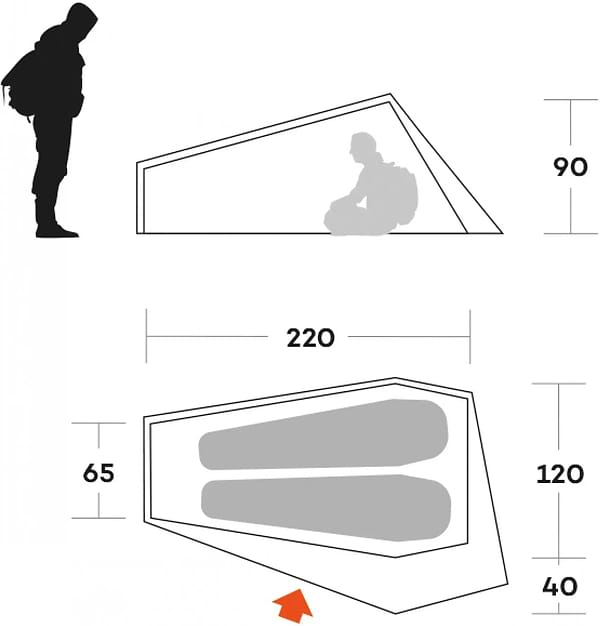 Фото - Палатка Ferrino Piuma 2 Blue (91215OOB)