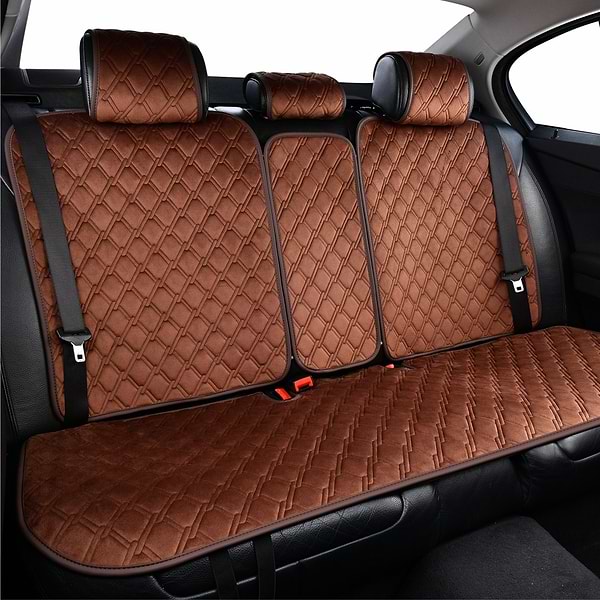 Фото - Комплект накидок на сидіння автомобіля CarLife Turbo coffee (SC30404)