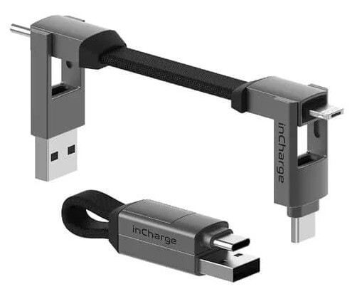 Фото - Кабель синхронизации данных Rolling Square inCharge 6 Grey (SIX01R)