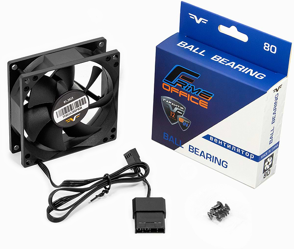Фото - Корпусный вентилятор Frime FF80252BBPWM Black