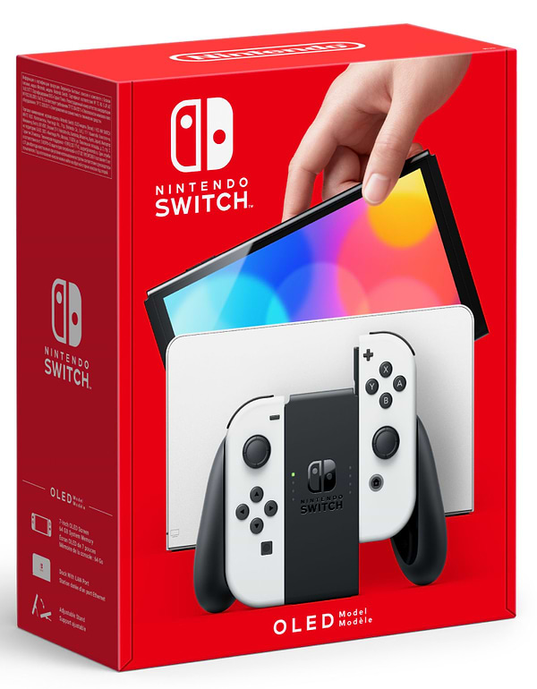 Фото - Игровая приставка портативная Nintendo Switch OLED (White)