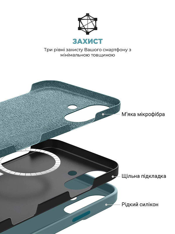 Фото - Чохол для смартфону Armorstandart ICON2 MagSafe for Apple iPhone 16 Plus Blue Fog (ARM80189)