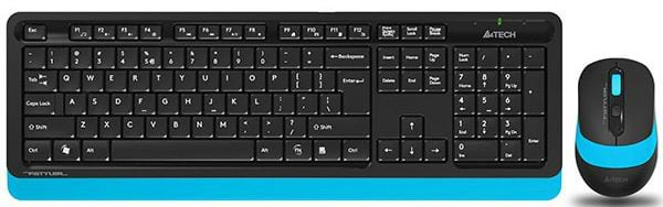 Фото - Клавіатура + миша бездротова A4tech FG1010 (Blue)