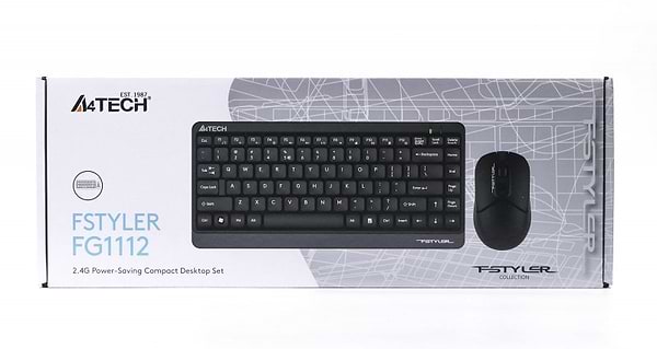 Фото - Клавіатура + миша бездротова A4tech FG1112 Black