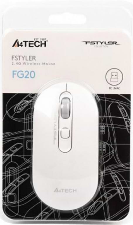 Фото - Миша бездротова A4tech Fstyler FG20 (White)