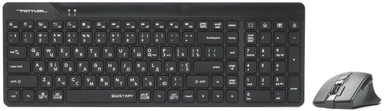 Клавіатура + миша бездротова A4tech FG2400 Air2 (Black) - Фото 1