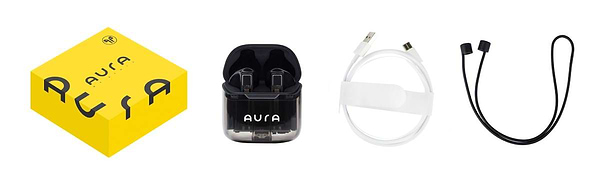 Фото - Уценка - Наушники вкладыши беспроводные TWS Aura 6 Black (TWSA6B)